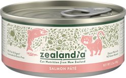 Zealandia Salmon Grain-Free Pate Wet Cat Food, 3.2-oz can, case of 24