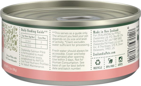 Zealandia Salmon Grain-Free Pate Wet Cat Food