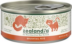 Zealandia Brushtail Grain-Free Pate Wet Cat Food, 3.2-oz can, case of 24