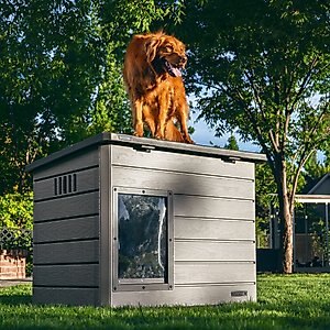 Lifetime Deluxe Dog House, Gray, Large