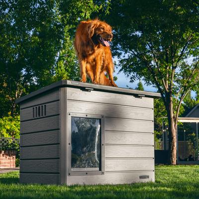 Show full view: Lifetime Deluxe Dog House, Gray, Large slide 8 of 11