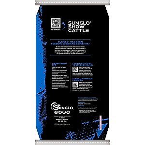 Sunglo Show Cattle 12T 12% Protein Textured Cattle Feed, 50-lb bag