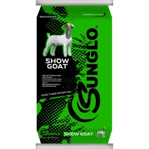 Sunglo Complete Pellet Show Goat Feed, 50-lb bag