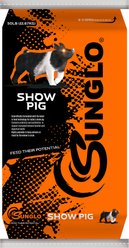 Sunglo Complete Pellet Show Pig Feed, 50-lb bag