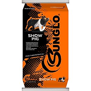 Sunglo Complete Pellet Show Pig Feed, 50-lb bag