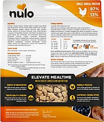 Nulo Chicken & Blueberries Grain-Free Freeze-Dried Raw Dog Food, 8-oz bag slide 2 of 7