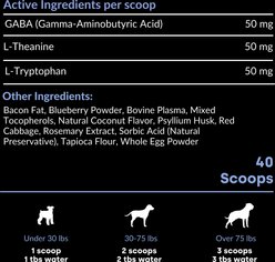 Kayode Relax Bacon Flavor Powder Calming Supplement for Dogs, 40 count jar slide 2 of 9