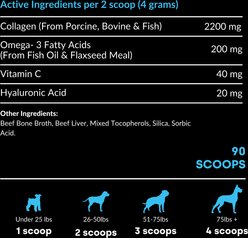 Kayode Collagen Puptides Liver Flavored Powder Joint Supplement for Senior Dogs, 90 count jar slide 2 of 9