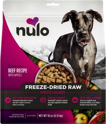 Nulo Freestyle Beef Recipe with Apples Grain-Free Freeze-Dried Raw Dog Food, 18-oz bag