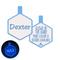 Show in main carousel: Besties Glow in the Dark Jingle-Free Silicone Personalized Dog ID Tag, Glow Blue slide 1 of 10
