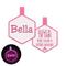 Show in main carousel: Besties Glow in the Dark Jingle-Free Silicone Personalized Dog ID Tag, Glow Pink slide 1 of 10