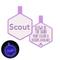 Show in main carousel: Besties Glow in the Dark Jingle-Free Silicone Personalized Dog ID Tag, Glow Purple slide 1 of 10