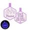 Show in main carousel: Besties Glow in the Dark Wildflowers Jingle-Free Silicone Personalized Dog ID Tag, Glow Purple slide 1 of 9