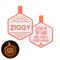 Show in main carousel: Besties Glow in the Dark Salt & Sun Jingle-Free Silicone Personalized Dog ID Tag, Glow Orange slide 1 of 9