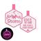 Show in main carousel: Besties Glow in the Dark Stay Wild Jingle-Free Silicone Personalized Dog ID Tag, Glow Pink slide 1 of 9