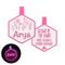 Show in main carousel: Besties Glow in the Dark Wildflowers Jingle-Free Silicone Personalized Dog ID Tag, Glow Pink slide 1 of 9
