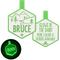 Show in main carousel: Besties Glow in the Dark Mountain Adventure Jingle-Free Silicone Personalized Dog ID Tag, Glow Green slide 1 of 10