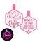 Show in main carousel: Besties Glow in the Dark Mountain Adventure Jingle-Free Silicone Personalized Dog ID Tag, Glow Pink slide 1 of 10