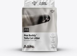 One for Pets Pea Buddy Canadian Pea Based Clumping Tofu Cat Litter, 5.51-lb bag, Charcoal, 4 count
