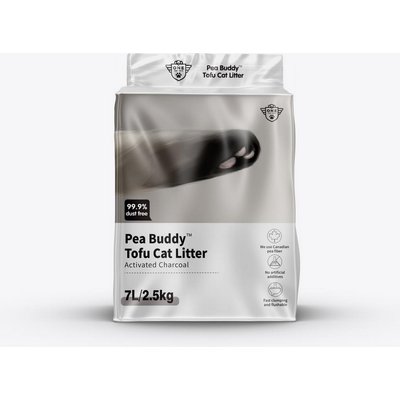 One for Pets One for Pets Pea Buddy Canadian Pea Based Clumping Tofu Cat Litter, 5.51-lb bag, Charcoal, 4 count