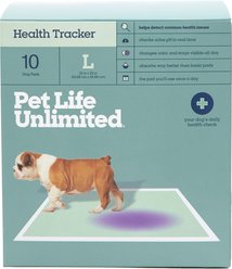 Pet Life Unlimited Health Tracker Dog Pee Pads, Large: 22 x 22-in, Unscented, 10 count