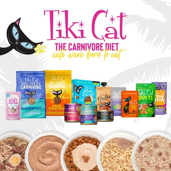 Tiki Cat Born Carnivore Chicken Broth Wet Cat Food Topper