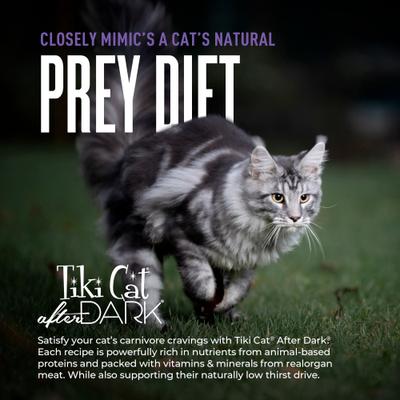Show full view: Tiki Cat After Dark Pate Rabbit & Chicken Liver Recipe Grain-Free Wet Cat Food, 5.5-oz can, case of 8 slide 7 of 12