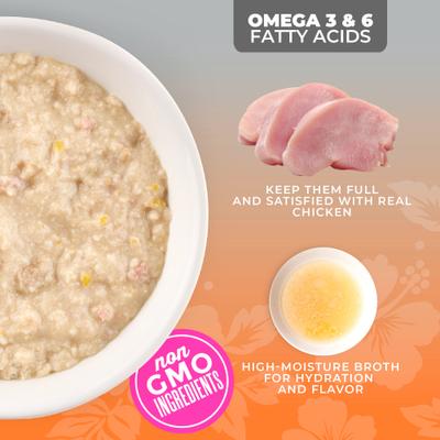 Show full view: Tiki Cat Silver Chicken Recipe Grain-Free Pate in Broth Wet Cat Food, 2.4-oz can, case of 12 slide 7 of 10