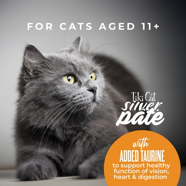 Tiki Cat Silver Tuna & Mackerel Recipe Grain-Free Pate in Broth Wet Cat Food