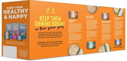 Show full view: Tiki Cat Silver Variety Pack Grain-Free Pate Wet Cat Food, 2.4-oz can, case of 12 slide 3 of 10