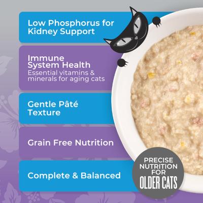 Show full view: Tiki Cat Silver Chicken, Duck & Duck Liver Recipe Grain-Free Pate in Broth Wet Cat Food, 2.4-oz can, case of 12 slide 6 of 10