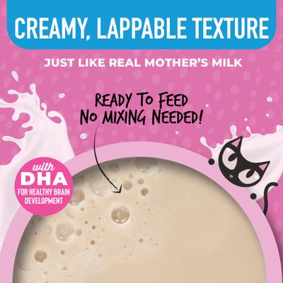 Show full view: Tiki Cat Baby Milk Replacer Goat Milk Wet Kitten Food, 6-oz pouch, case of 6 slide 6 of 11