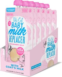 Tiki Cat Baby Milk Replacer Goat Milk Wet Kitten Food, 6-oz pouch, case of 6 slide 2 of 9