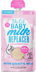 Tiki Cat Baby Milk Replacer Goat Milk Wet Kitten Food, 6-oz pouch, case of 6