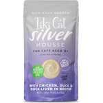Tiki Cat Silver Mousse Chicken, Duck & Duck Liver Grain-Free Pate in Broth Wet Cat Food