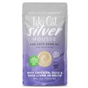 Tiki Cat Silver Mousse Chicken, Duck & Duck Liver Grain-Free Pate in Broth Wet Cat Food, 2.8-oz pouch, case of 12