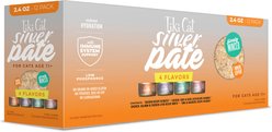 Tiki Cat Silver Variety Pack Grain-Free Pate Wet Cat Food, 2.4-oz can, case of 12