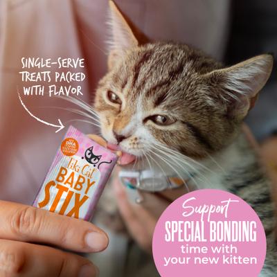 Show full view: Tiki Cat Baby Stix Chicken In Creamy Gravy Lickable Kitten Treat, 11.76-oz jar, 42 slide 8 of 11