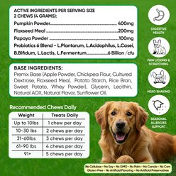 Pawious Probiotics Chew Digestive Aid Supplement for Dogs, 120 count slide 2 of 6