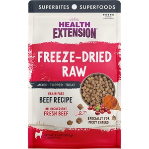 Health Extension Beef Recipe Freeze-Dried Raw Dog Food, 3.5-oz bag