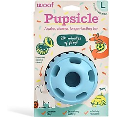 Woof Party Pupsicle Treat Dispensing Dog Toy, Buddy Blue, Large