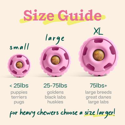 Show full view: Woof Party Pupsicle Treat Dispensing Dog Toy, Party Pink, Large slide 5 of 9