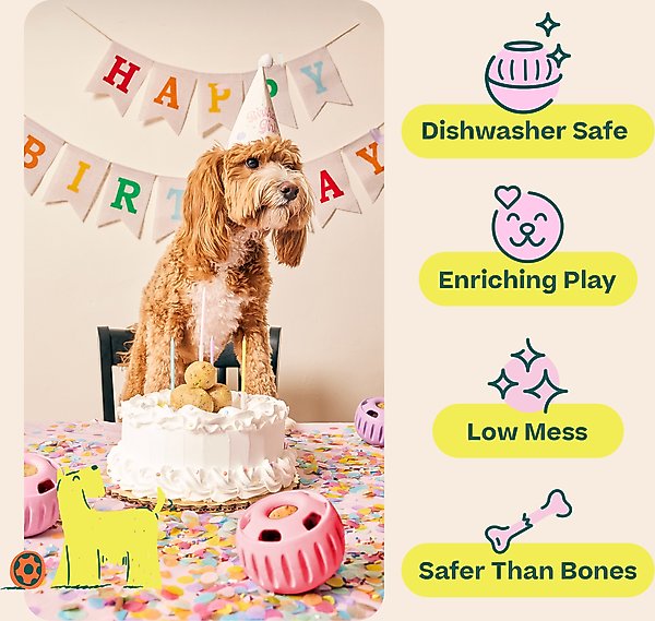 Woof Party Pupsicle Treat Dispensing Dog Toy