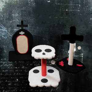 Happy & Polly Gothic Sisal Cat Scratching Post, Set of 3