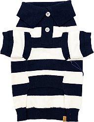 Bespoke Paws Gene Cashmere-Blend Dog Rugby Polo, X-Small slide 1 of 6