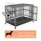 Show in main carousel: LovMor Heavy Duty Air Lift Rod Dog Crate with Wheels, Black, 43 inch slide 2 of 10