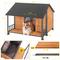 Show in main carousel: Aivituvin Wooden Insulated Dog House, Brown, Large slide 6 of 7