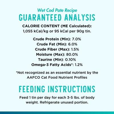 Show full view: Boat to Bowl Pet Food Cod Pate Wet Cat Food, 3.17-oz can, case of 8 slide 9 of 10