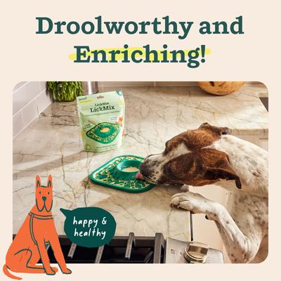 Show full view: Woof LickMixes Bacon & Cheese Lickable Dog Treat, 5.5-oz bag slide 4 of 10