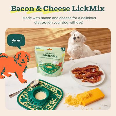 Show full view: Woof LickMixes Bacon & Cheese Lickable Dog Treat, 5.5-oz bag slide 6 of 10